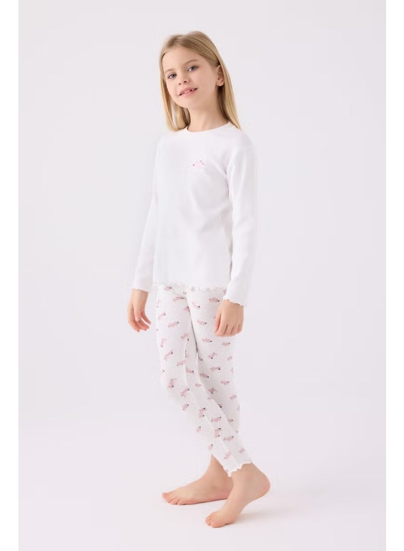RolyPoly Girls Long Sleeve Pajama Set RP3458 Cream - Image 5